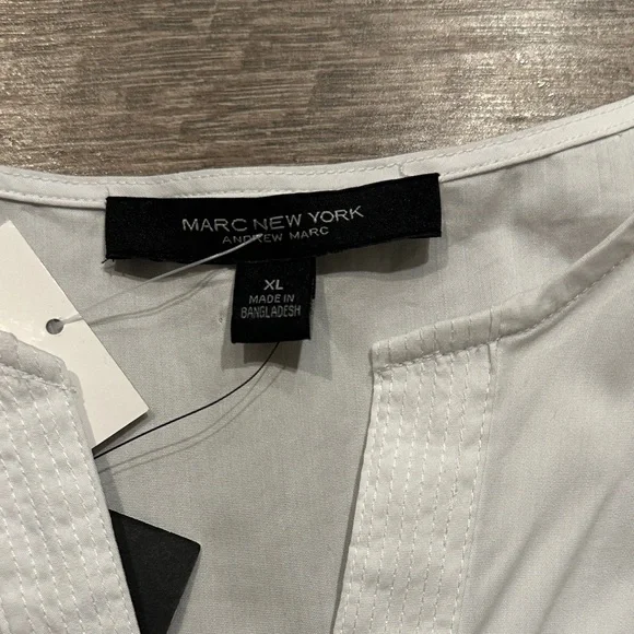 Marc New York White Ruffle flutter cap Sleeve baby doll Top size XL - Picture 4 of 9